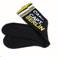 Capt. Berlin Crew Cut Socks Black White Yellow 40-43