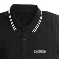 Capt. Berlin Polo-Shirt Black + Stripes White XXL