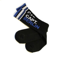 Capt. Berlin Crew Cut Socks Black White Blue