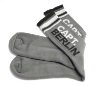 Capt. Berlin Crew Cut Socks Grey White Black