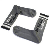 Capt. Berlin Crew Cut Socks Grey White Black